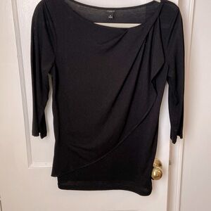 Ann Taylor Drape Front  3/4 Sleeve blouse
